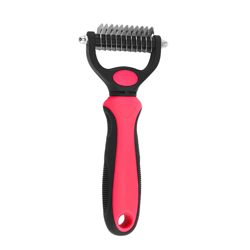 Professional Pet Deshedding Brush Fur Knot Cutter Hair Remover for Dog and Cat