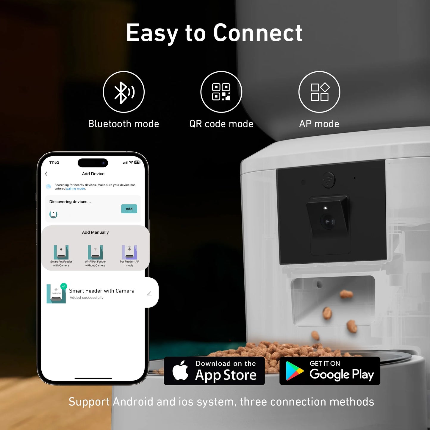 8L Automatic Feeder With 1080p Video Camera for Cat and Dog