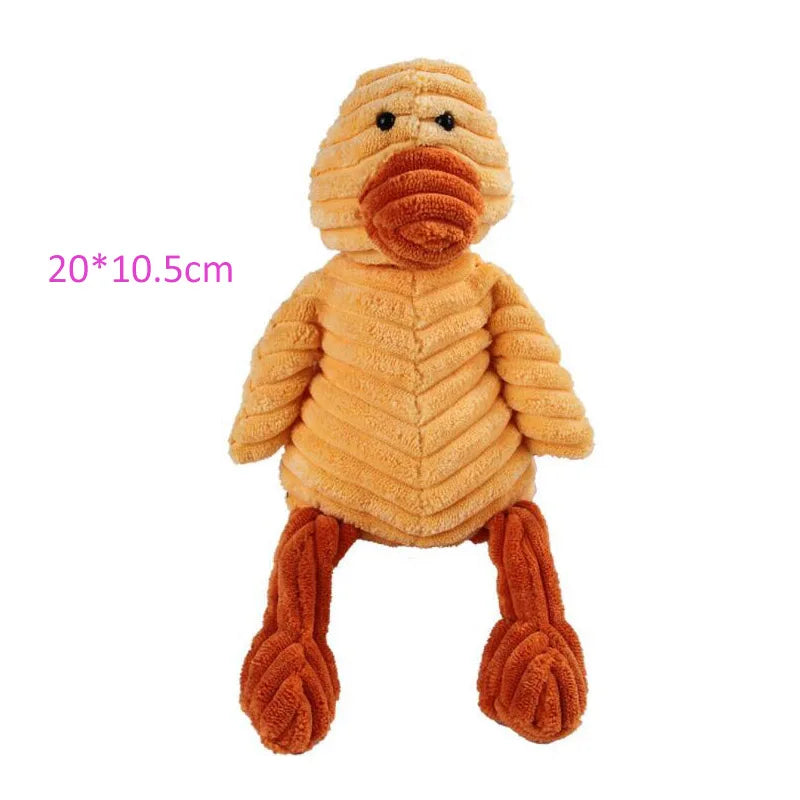 Duck plush dog toys