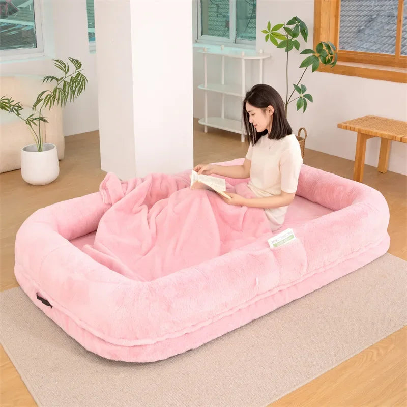 Oversized Dog and Human Bed Detachable Kennel