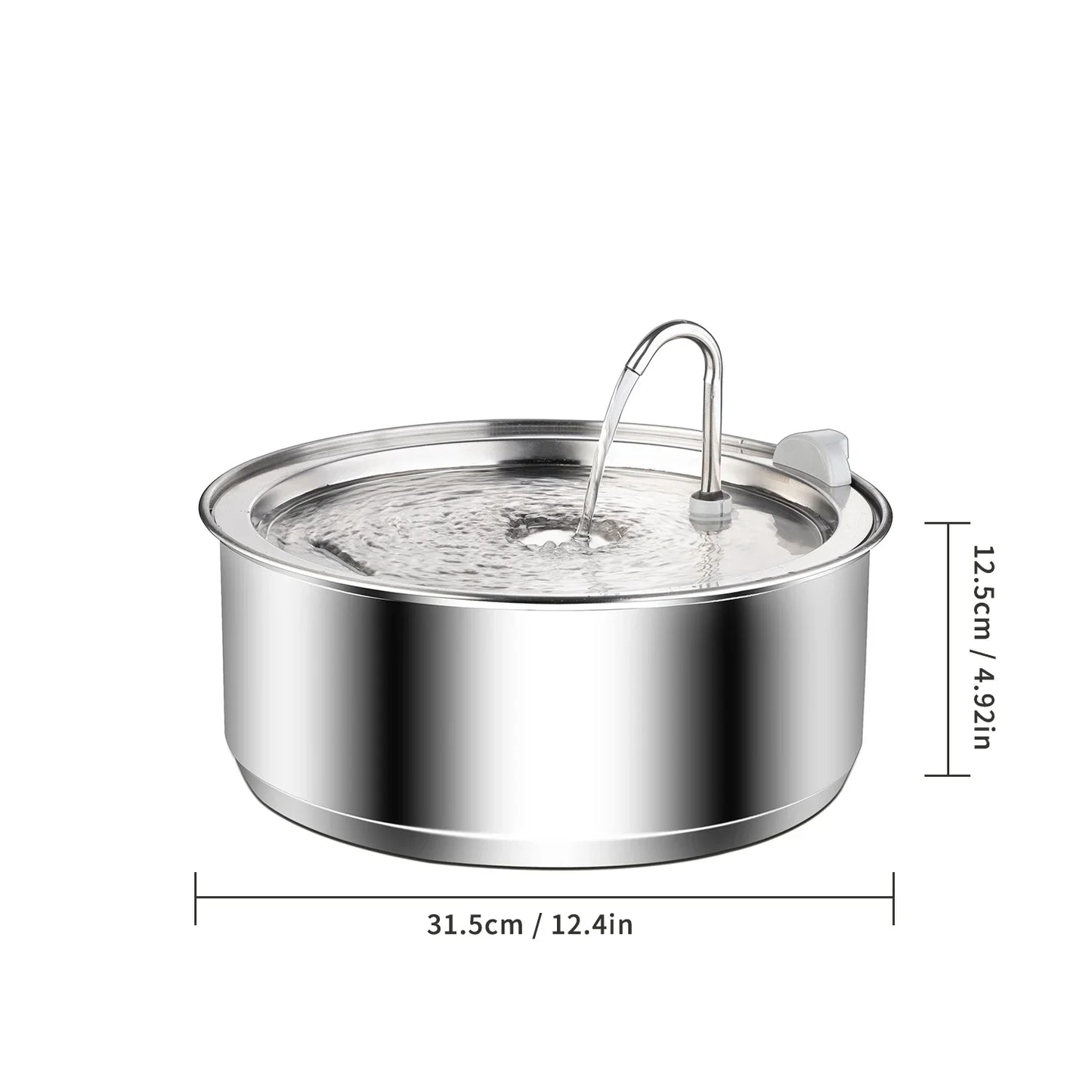 Dog Water Fountain Stainless Steel 8L Water Dispenser