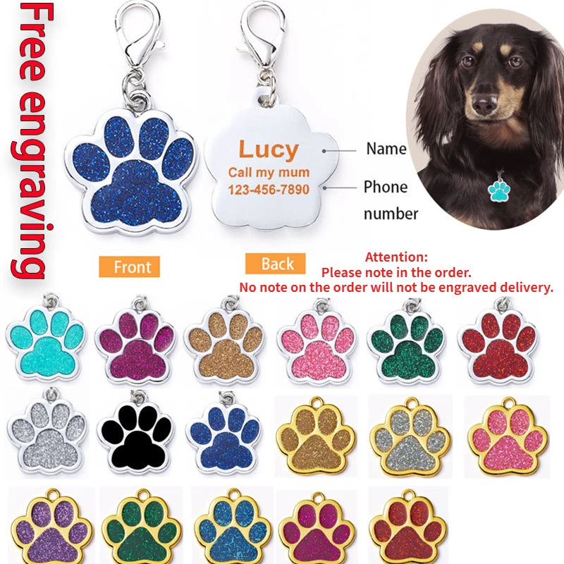 Personalized Pet Engraving ID Name Tag