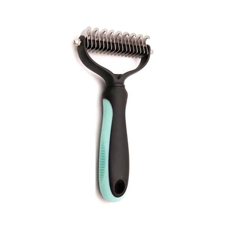 Professional Pet Deshedding Brush Fur Knot Cutter Hair Remover for Dog and Cat