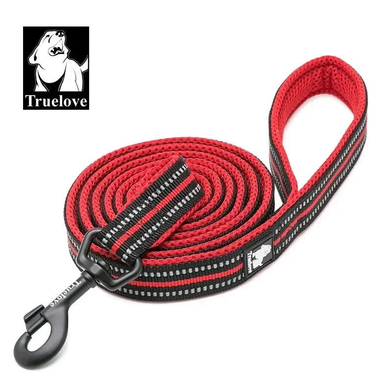 Truelove Dog Leash Reflective Nylon Mesh Soft Padded