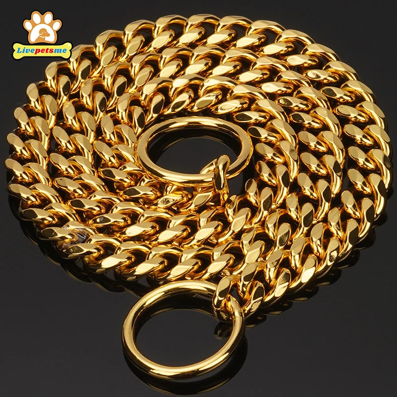 Stainless Steel Dog Chain Collar