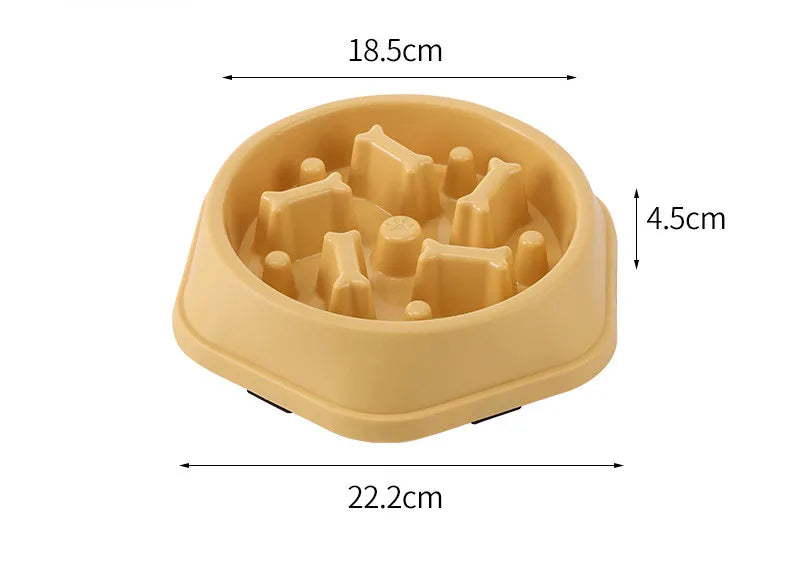 Non-slip slow feeder bowls size 2