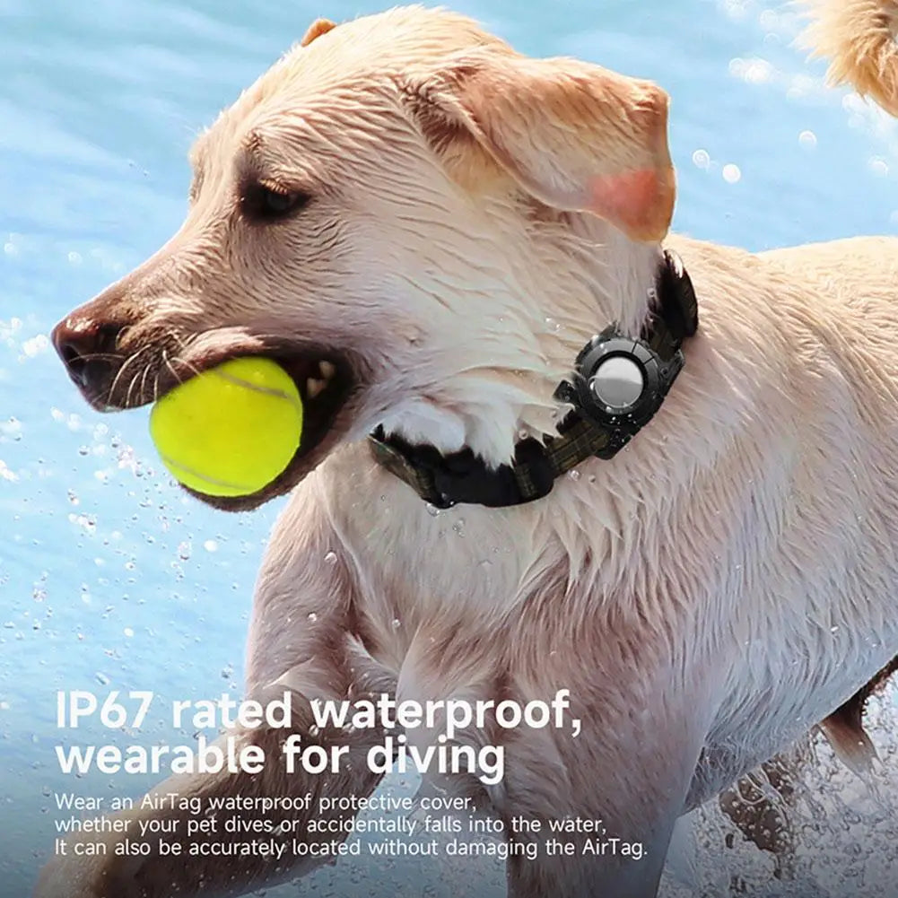 Waterproof GPS Tracker Case for Dog Cat Collar Apple Air Tag