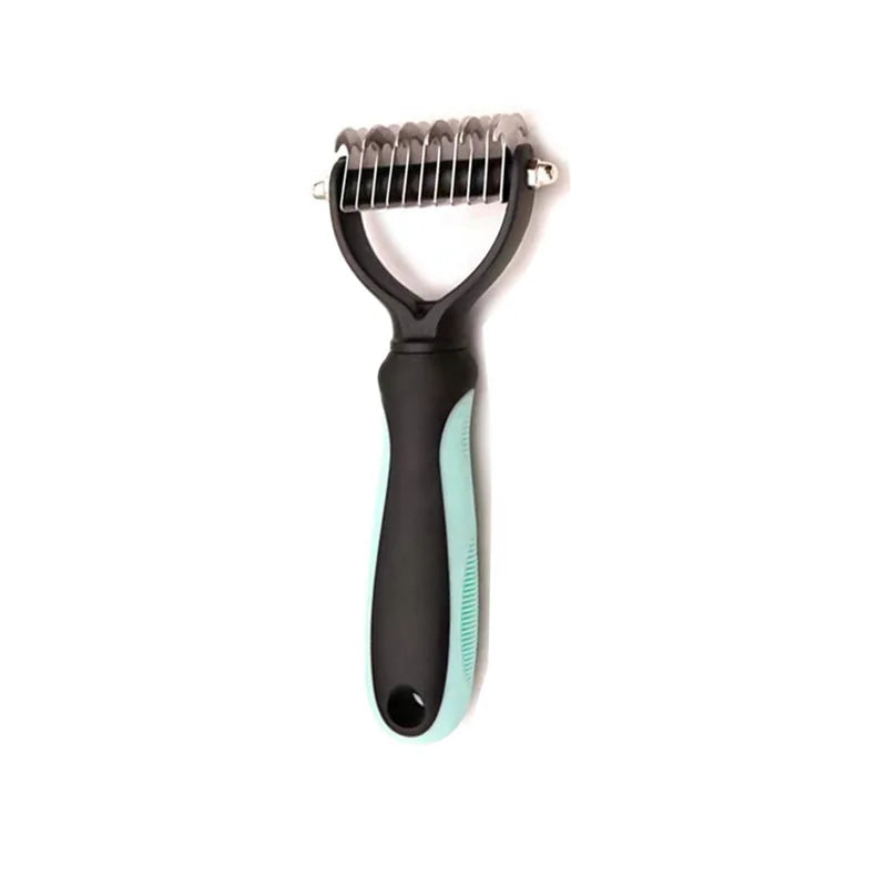 Professional Pet Deshedding Brush Fur Knot Cutter Hair Remover for Dog and Cat