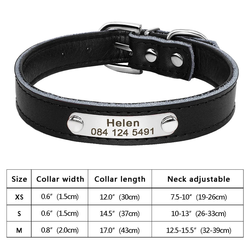 Personalized Dog Cat Collar Adjustable Crystal Rhinestone