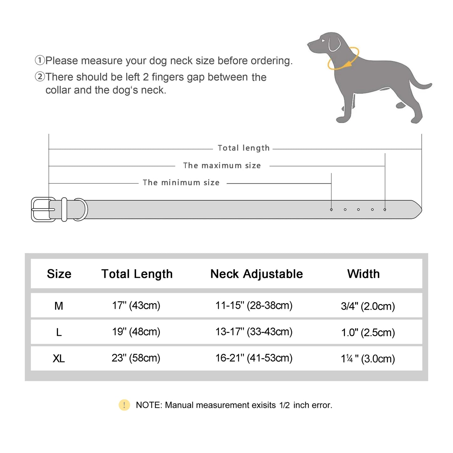 GPS Tracker Anti-lost Dog Collar PU Leather