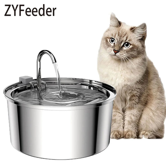 3L Stainless Steel Pet Automatic Water Fountain