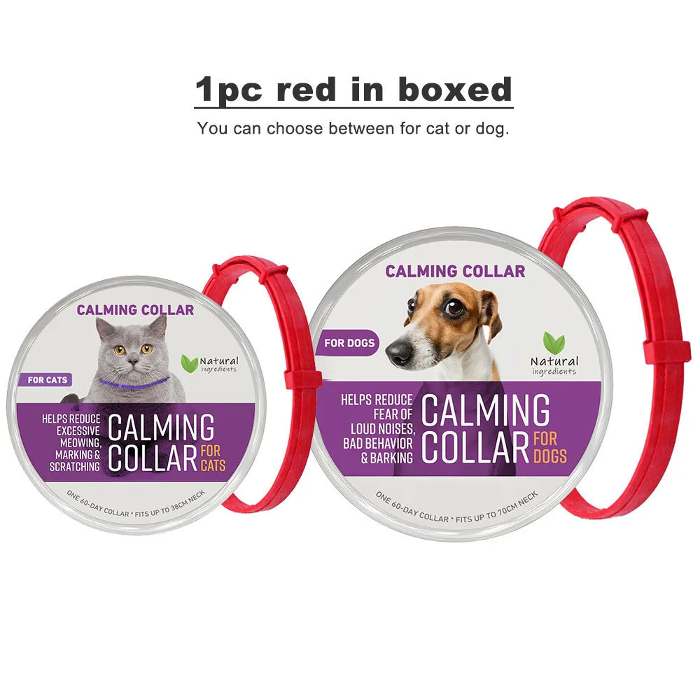 Calming Adjustable Collar for Cats and Dogs Natural Pheromone