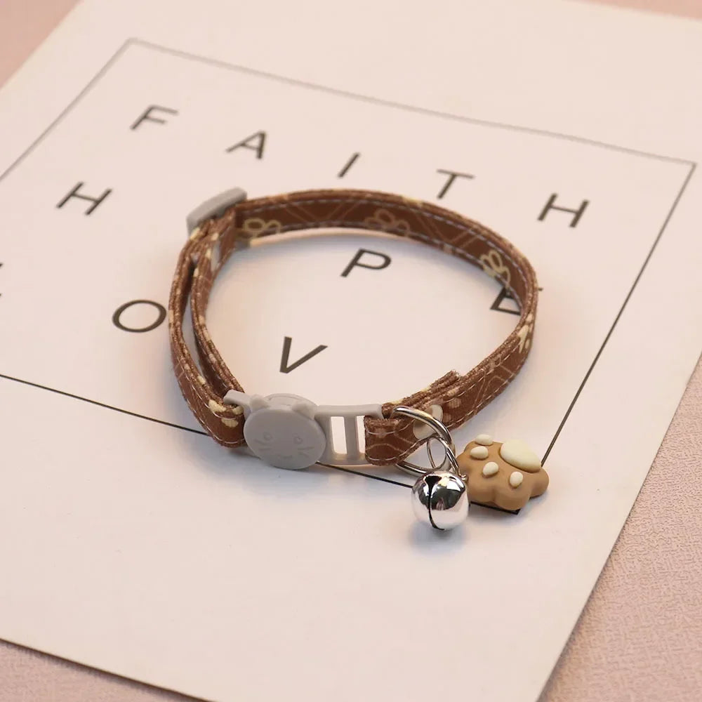 Cute Neck Pet Breakaway Collar with Bell for Puppy and Kitten