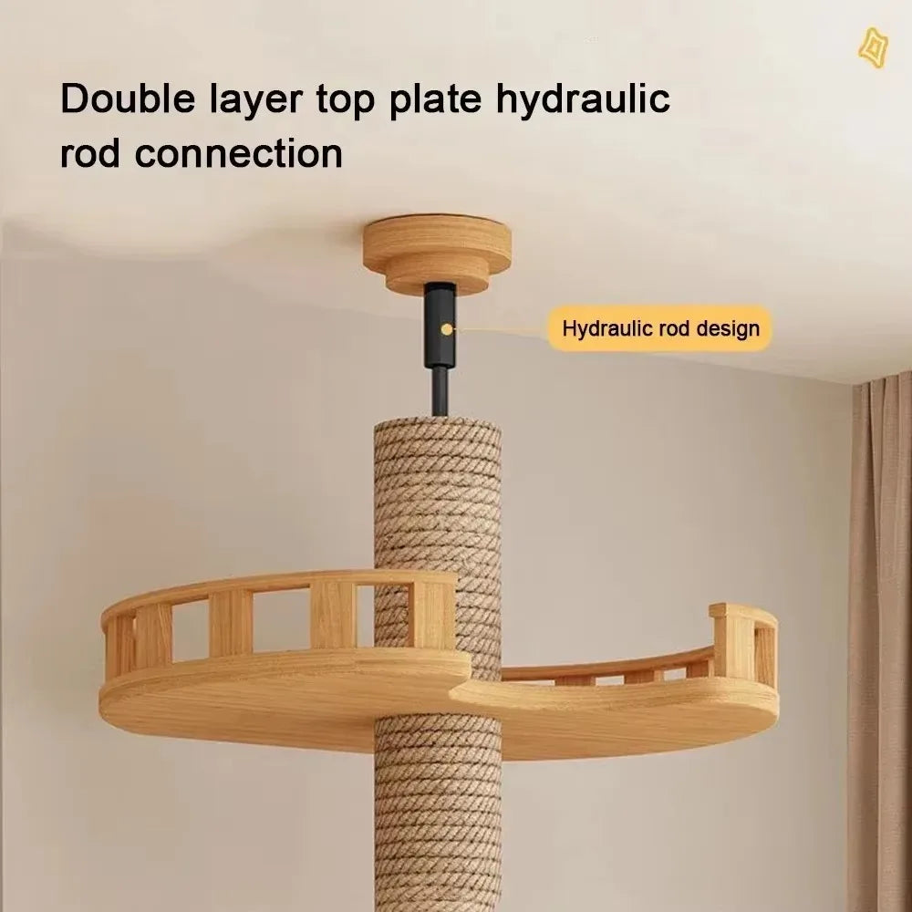 Cat Tree Australia: Floor To Ceiling Adjustable Wooden House