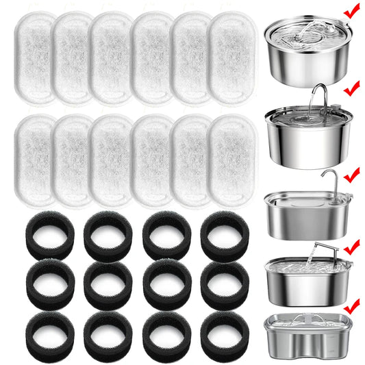 Replacement Activated Carbon Filters for Cat Dog Water Fountain