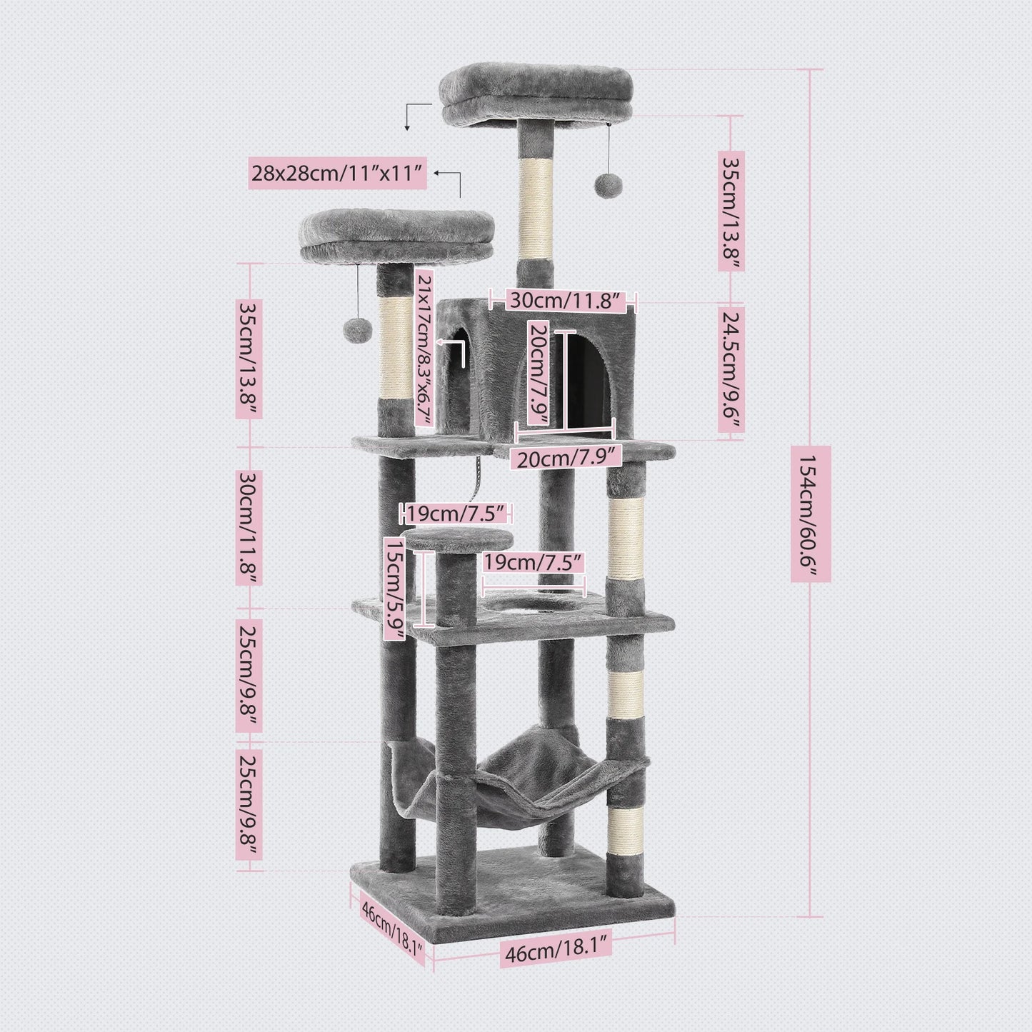 Cat Tree Tower Climb Scratching Post