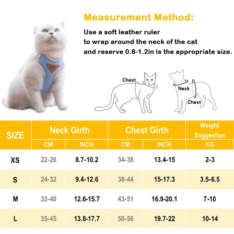 Puppy Harness and Leash Set for Small and Medium Dog
