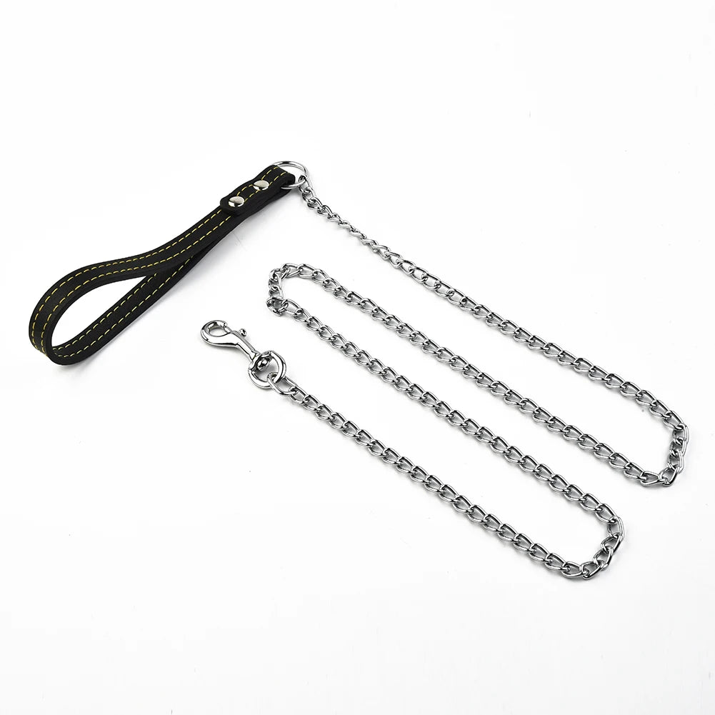 Dog metal chain leash