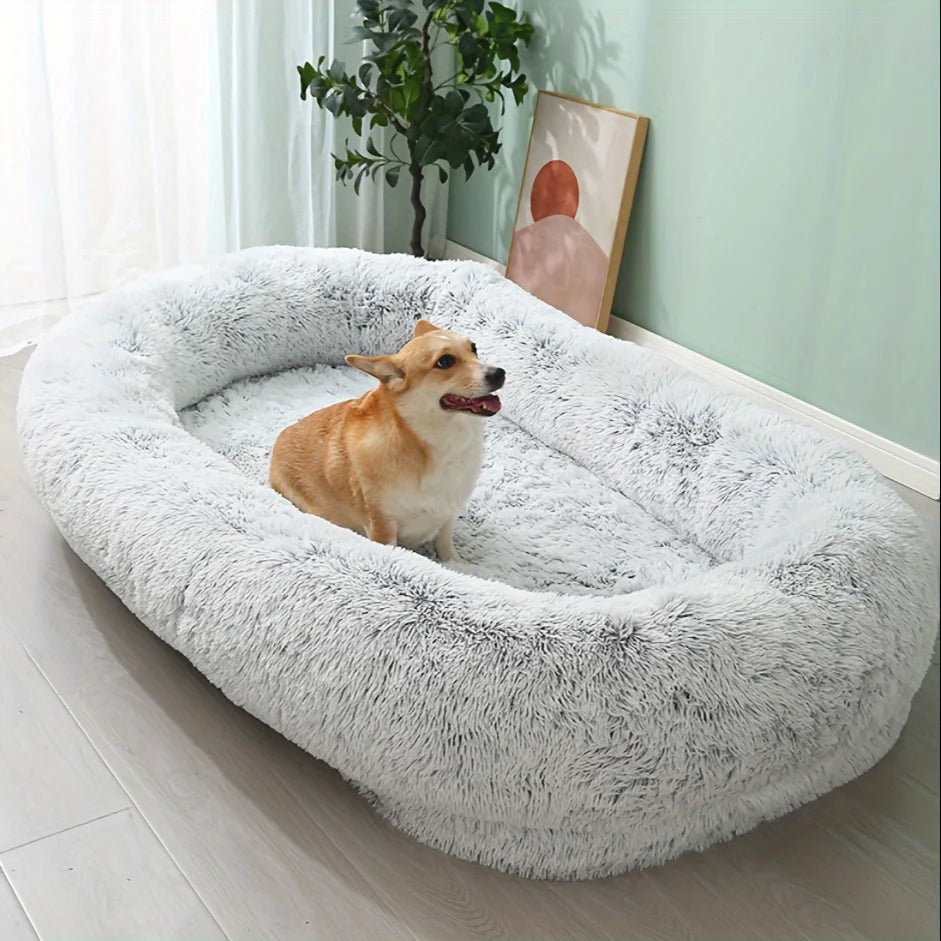 Large Human Dog Bolster Bed