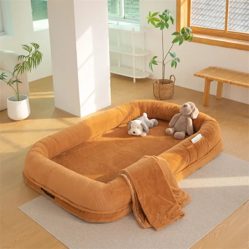Oversized Dog and Human Bed Detachable Kennel