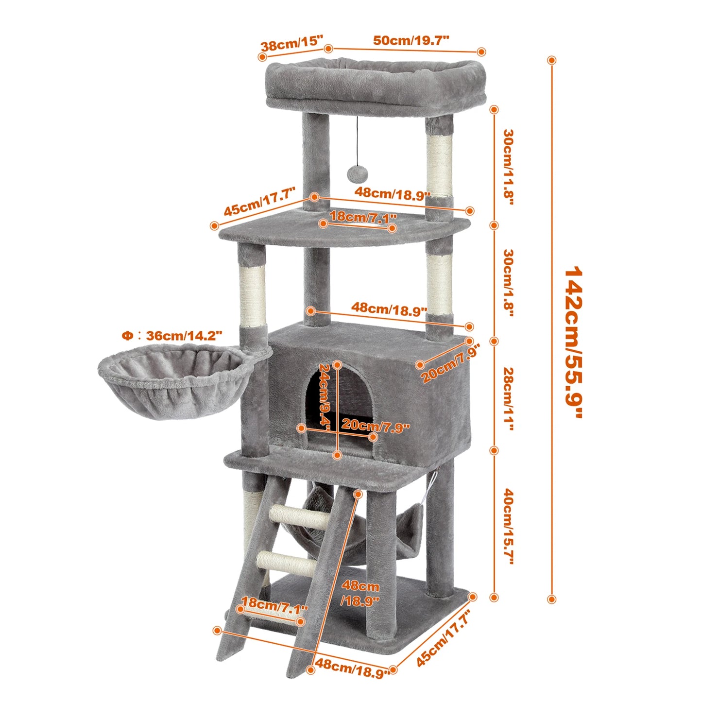 Cat Tree Tower Climb Scratching Post