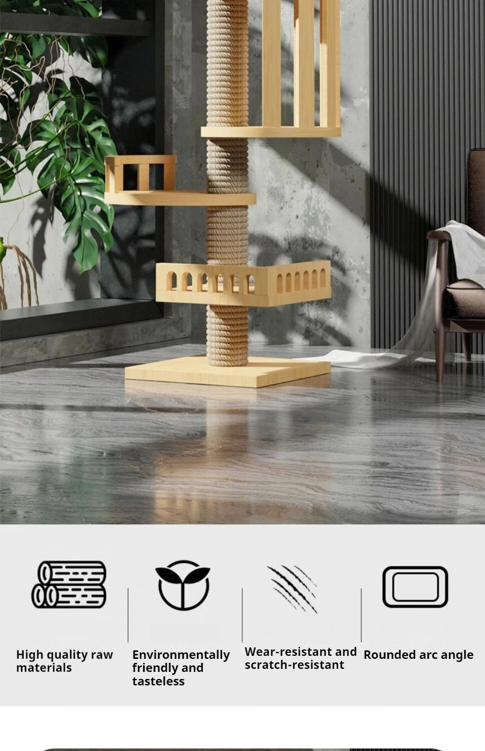 Cat Tree Australia: Floor To Ceiling Adjustable Wooden House