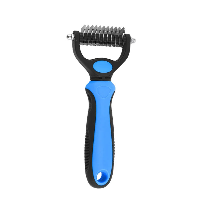 Professional Pet Deshedding Brush Fur Knot Cutter Hair Remover for Dog and Cat