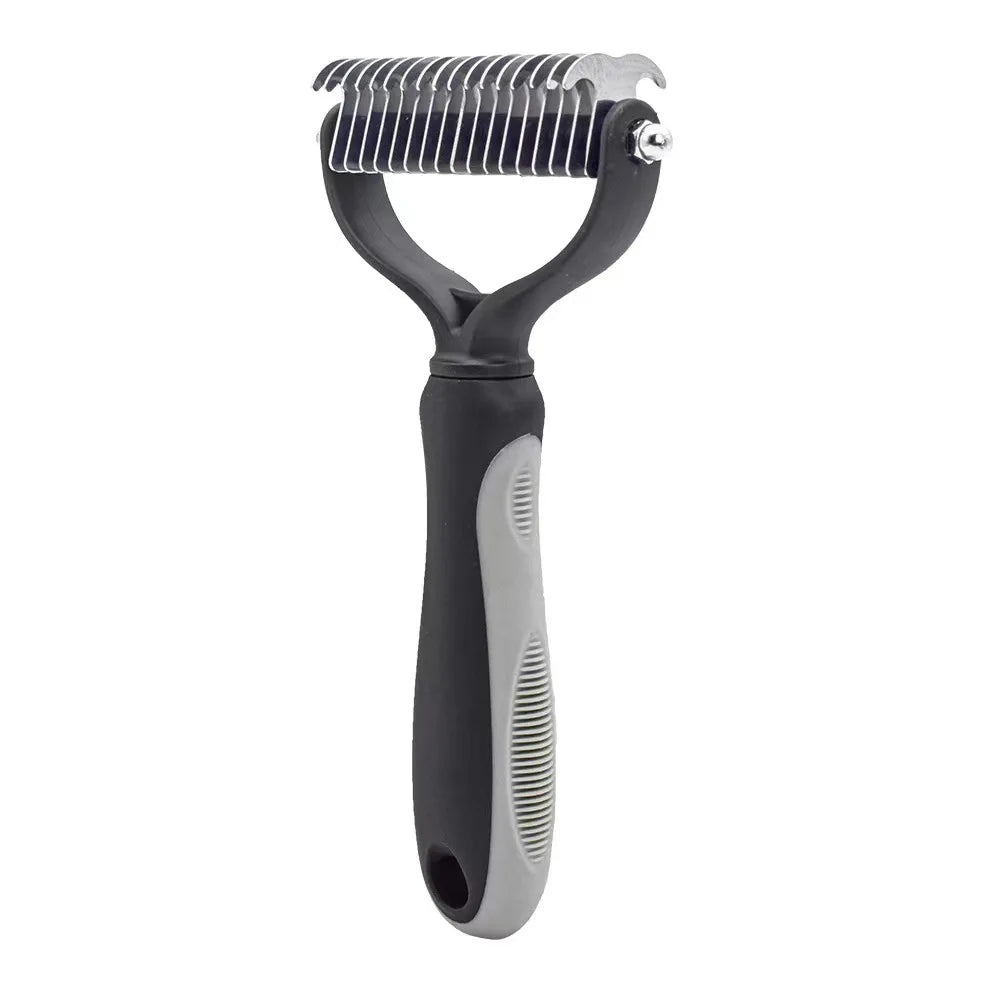 Professional Pet Deshedding Brush Fur Knot Cutter Hair Remover for Dog and Cat