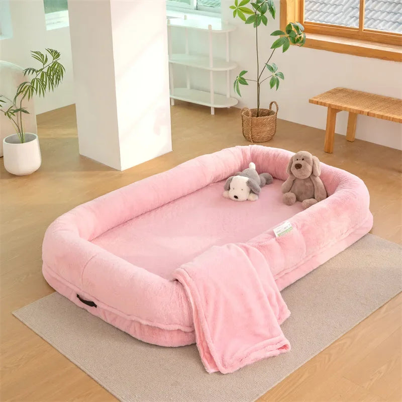 Oversized Dog and Human Bed Detachable Kennel