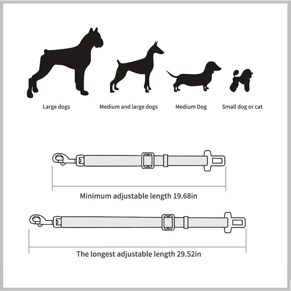 Adjustable different length for car seat belt with lead clip