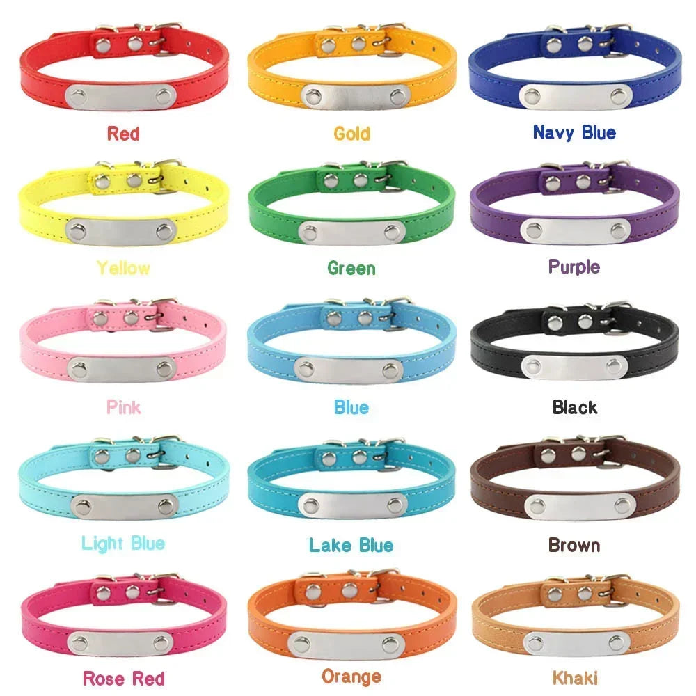 Cat dog collar with different colour