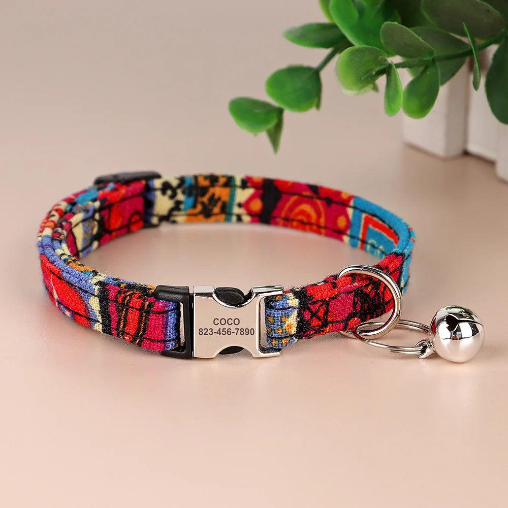 Multicolour cat collar 1