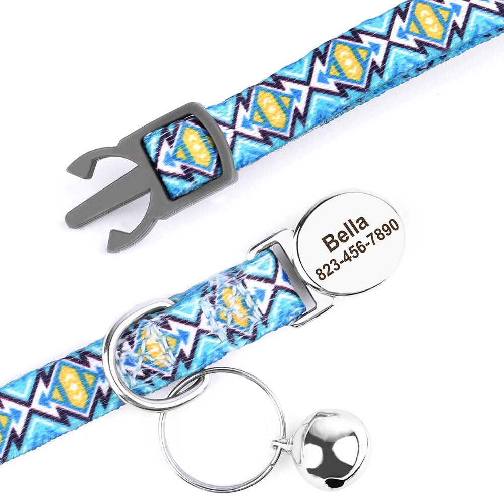 Personalised cat collar big size