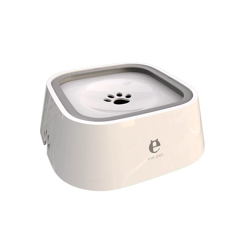 White auto matic dog water bowl