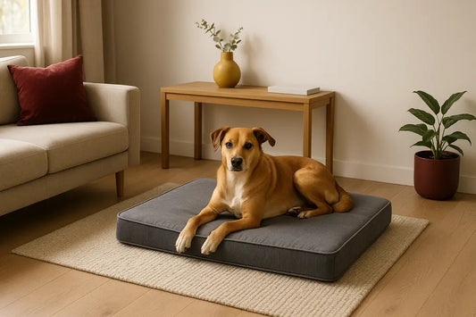 Dog bed in apartment