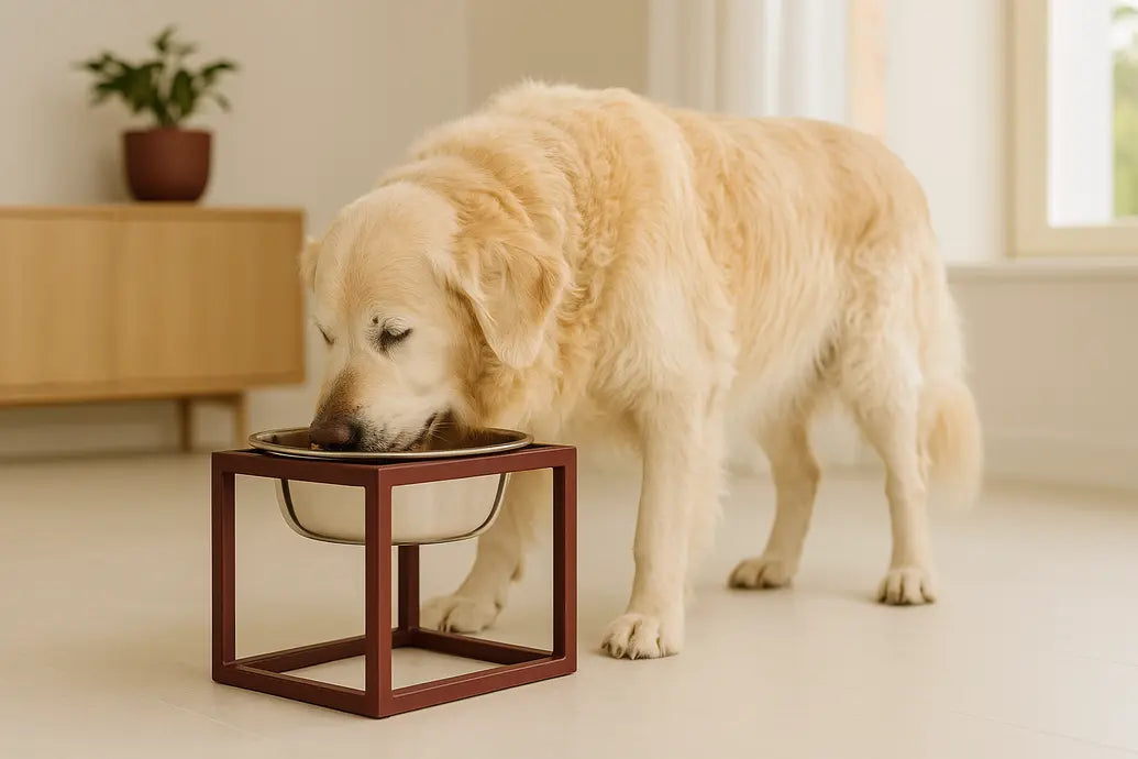 Senior dog raised bowl