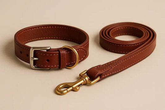 premium leather dog collar