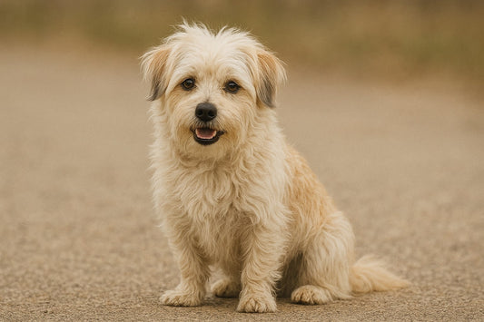 Maltese cross breed dog