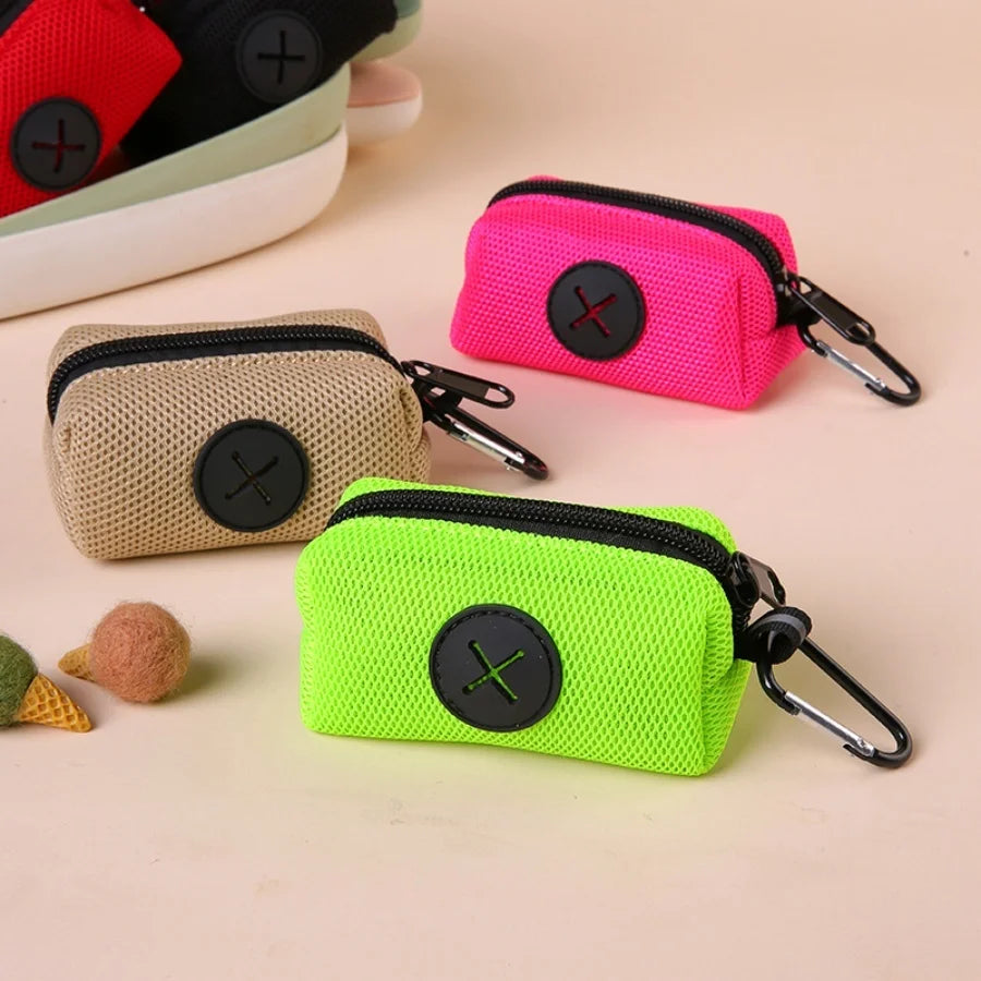 Pet Poop Bag Holder: Waste Bag Dispenser with Leash Hook