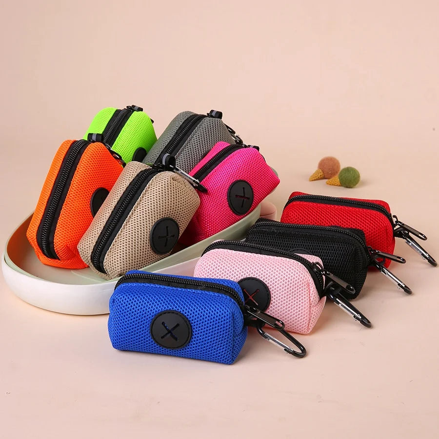 Pet Poop Bag Holder: Waste Bag Dispenser with Leash Hook