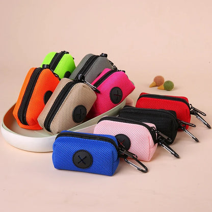 Pet Poop Bag Holder: Waste Bag Dispenser with Leash Hook