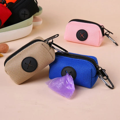 Pet Poop Bag Holder: Waste Bag Dispenser with Leash Hook