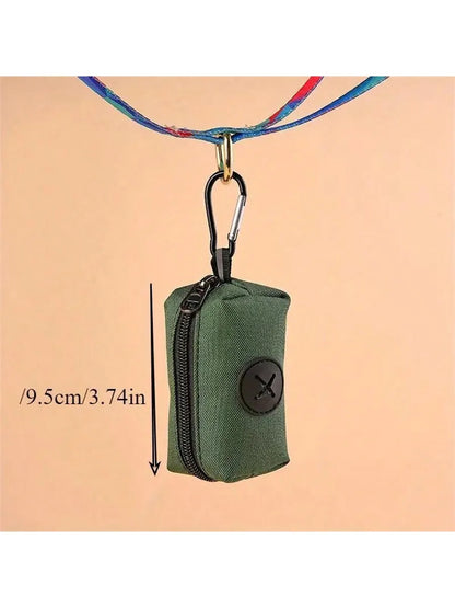 Pet Poop Bag Holder: Waste Bag Dispenser with Leash Hook