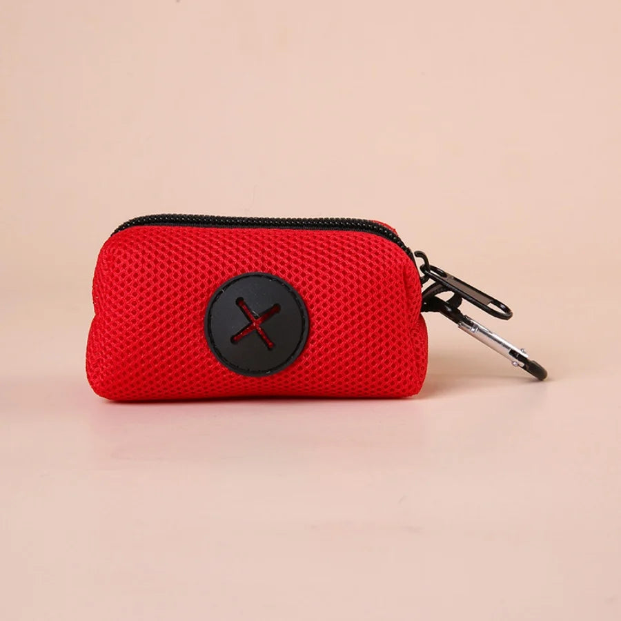 Pet Poop Bag Holder: Waste Bag Dispenser with Leash Hook