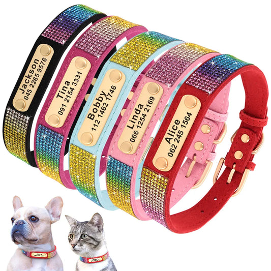 Customized Collar Bling Rhinestone for Cat Puppy Necklace