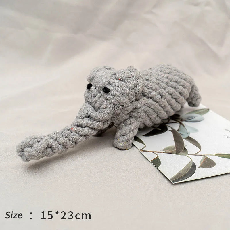Rope Animal Dog Toy Bite Resistant Teeth Cleaning