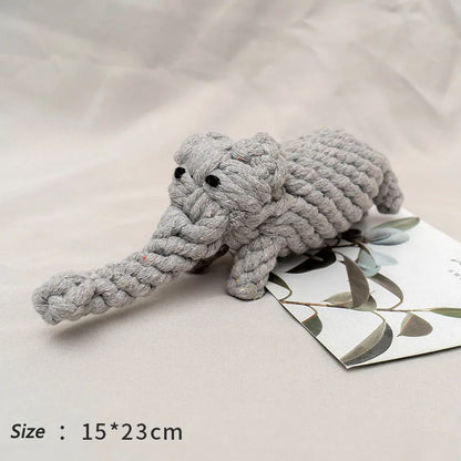 Rope Animal Dog Toy Bite Resistant Teeth Cleaning