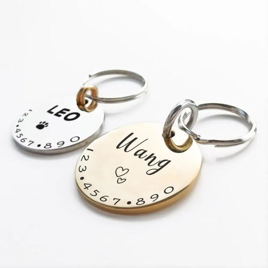 Custom Engraved Pet Cat Dog ID Tag