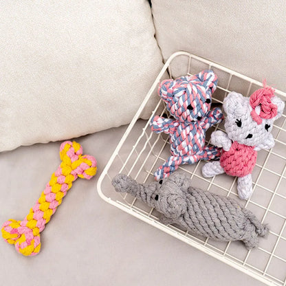 Rope Animal Dog Toy Bite Resistant Teeth Cleaning