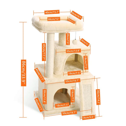 Cat Tree Tower Climb Scratching Post
